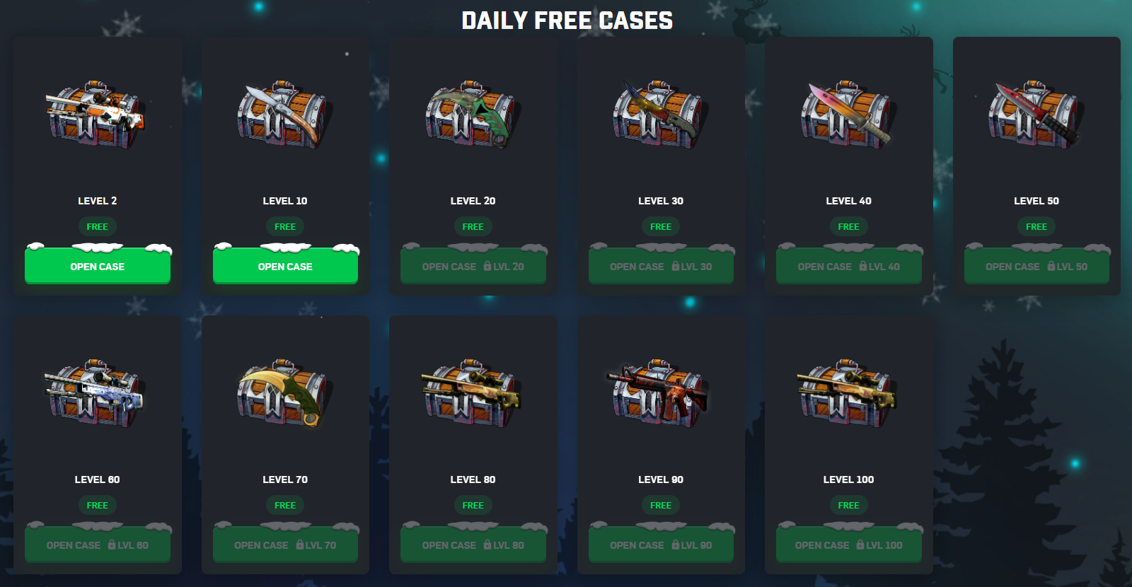 Free Skins on CSGORoll