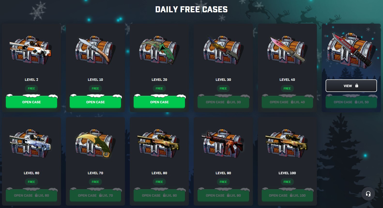 CSGORoll daily free CS:GO Cases