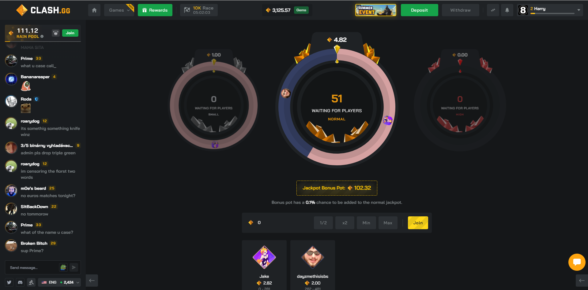 CSGO Jackpot - Clash.gg